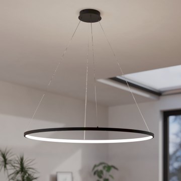 Eglo - Suspension filaire à intensité variable LED/40W/230V 2700-6500K noir + télécommande