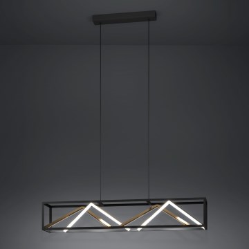 Eglo - Suspension filaire à intensité variable LED/46W/230V 2700-6500K noir/doré + télécommande