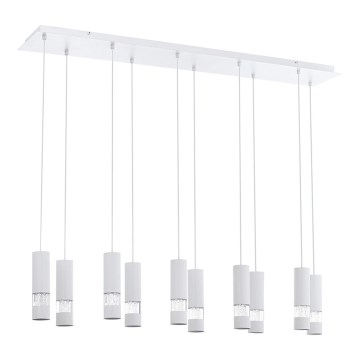 Eglo  - Suspension filaire LED 10xGU10/5W/230V blanche