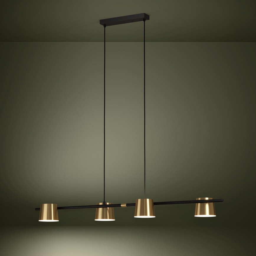 Eglo - Suspension filaire LED 4xGU10/4,6W/230V 3000K doré
