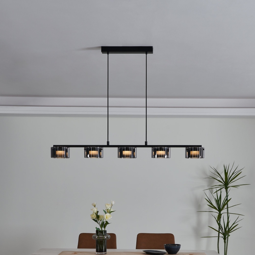 Eglo - Suspension filaire LED à intensité variable 5xLED/5,4W/230V