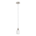 Eglo - Suspension filaire LED MY CHOICE 1xE14/4W/230V  chrome mat/blanc