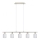 Eglo - Suspension filaire LED MY CHOICE 5xE14/4W/230V chrome mat/blanc