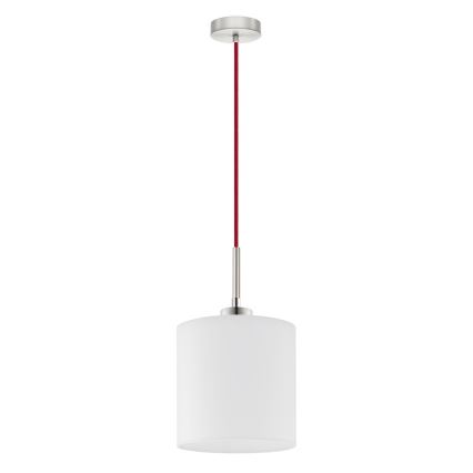 Eglo - Suspension filaire LED TUNJA 1xE27/60W/230V blanc