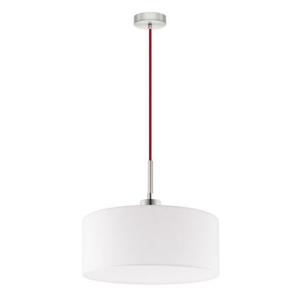 Eglo - Suspension filaire LED TUNJA 1xE27/60W/230V blanc