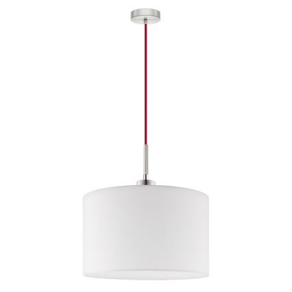 Eglo - Suspension filaire LED TUNJA 1xE27/60W/230V blanc