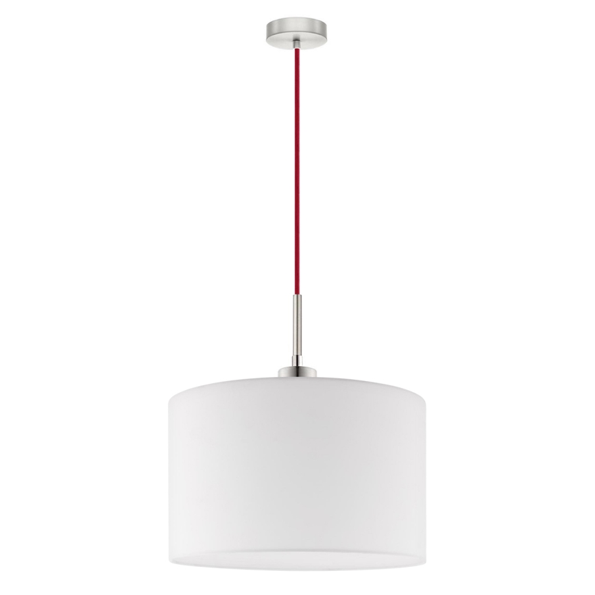 Eglo - Suspension filaire LED TUNJA 1xE27/60W/230V blanc