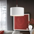 Eglo - Suspension filaire LED TUNJA 1xE27/60W/230V blanc