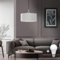 Eglo - Suspension filaire LED TUNJA 1xE27/60W/230V blanc
