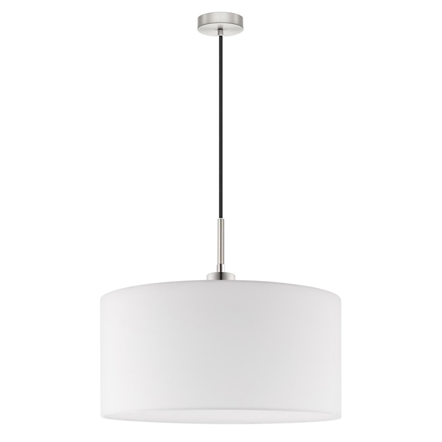 Eglo - Suspension filaire LED TUNJA 1xE27/60W/230V blanc