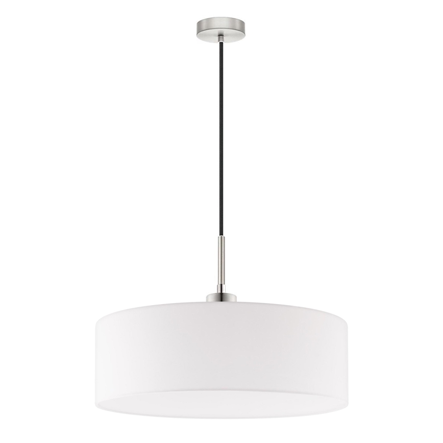 Eglo - Suspension filaire LED TUNJA 1xE27/60W/230V blanc