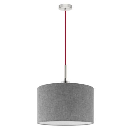 Eglo - Suspension filaire LED TUNJA 1xE27/60W/230V gris