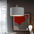 Eglo - Suspension filaire LED TUNJA 1xE27/60W/230V gris