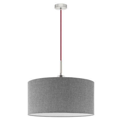 Eglo - Suspension filaire LED TUNJA 1xE27/60W/230V gris