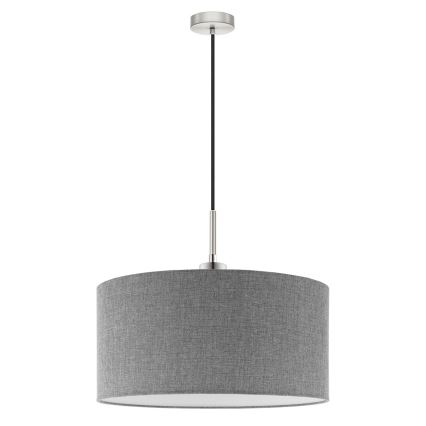 Eglo - Suspension filaire LED TUNJA 1xE27/60W/230V gris