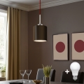 Eglo - Suspension filaire LED TUNJA 1xE27/60W/230V marron