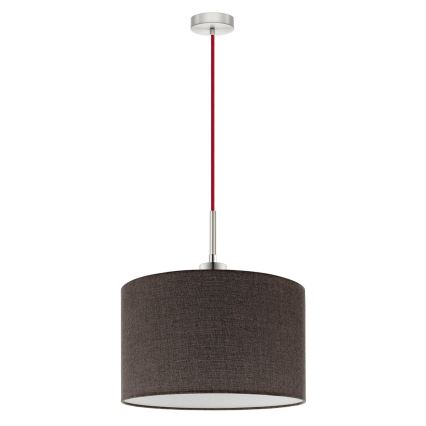 Eglo - Suspension filaire LED TUNJA 1xE27/60W/230V marron