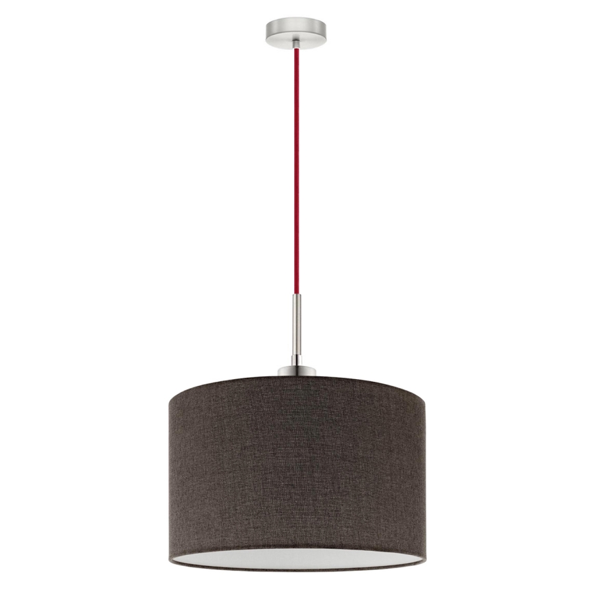 Eglo - Suspension filaire LED TUNJA 1xE27/60W/230V marron
