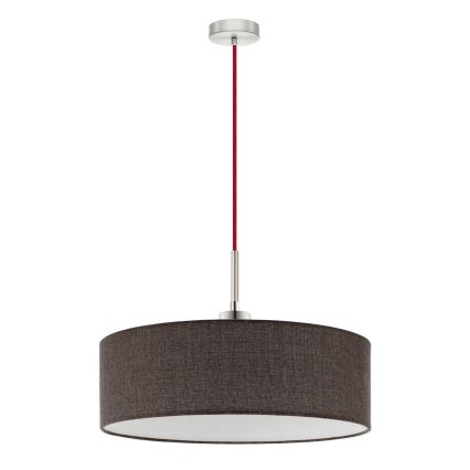 Eglo - Suspension filaire LED TUNJA 1xE27/60W/230V marron