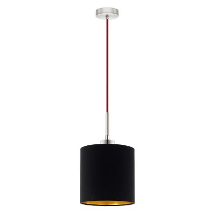 Eglo - Suspension filaire LED TUNJA 1xE27/60W/230V noir