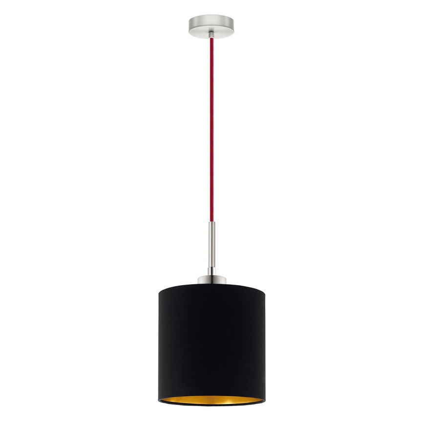 Eglo - Suspension filaire LED TUNJA 1xE27/60W/230V noir