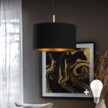 Eglo - Suspension filaire LED TUNJA 1xE27/60W/230V noir