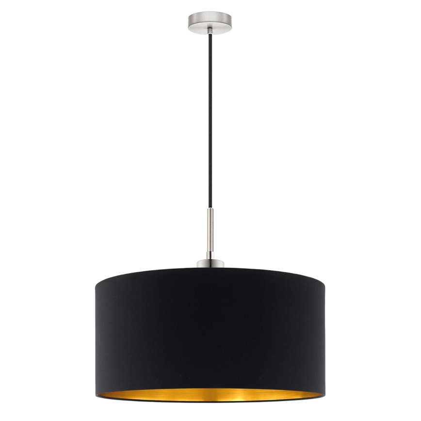 Eglo - Suspension filaire LED TUNJA 1xE27/60W/230V noir