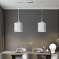 Eglo - Suspension filaire LED TUNJA 2xE27/60W/230V blanc