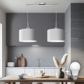 Eglo - Suspension filaire LED TUNJA 2xE27/60W/230V blanc