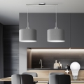 Eglo - Suspension filaire LED TUNJA 2xE27/60W/230V gris