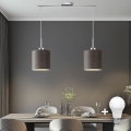 Eglo - Suspension filaire LED TUNJA 2xE27/60W/230V marron