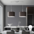 Eglo - Suspension filaire LED TUNJA 2xE27/60W/230V marron