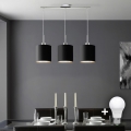 Eglo - Suspension filaire LED TUNJA 3xE27/60W/230V noir