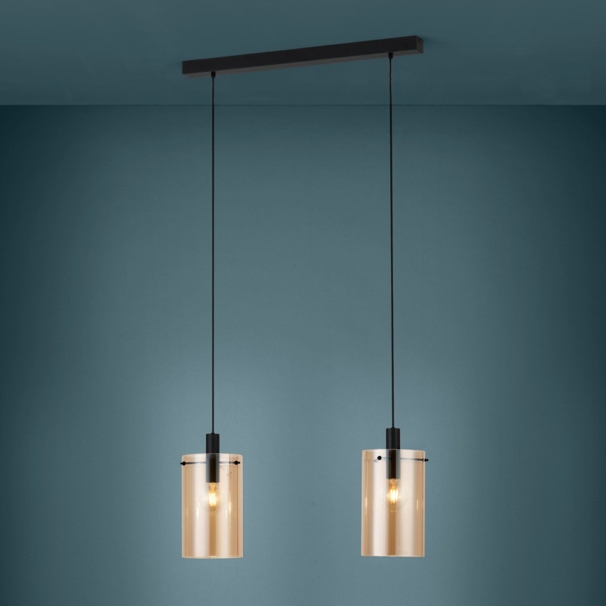 Eglo - Suspension filaire POLVERARA 2xE27/40W/230V