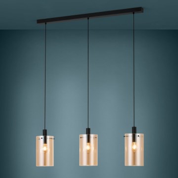 Eglo - Suspension filaire POLVERARA 3xE27/40W/230V