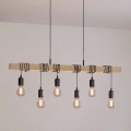 Eglo - Suspension filaire TOWNSHEND 6xE27/60W/230V - FSC certifié