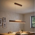 Eglo - Suspension LED dimmable sur câble LED/21W/230V + LED/8,4W noyer