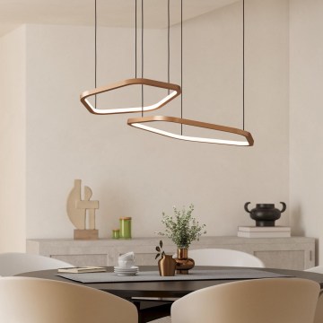 Eglo - Suspension LED dimmable sur câble LED/30W/230V 2200-6500K laiton + télécommande