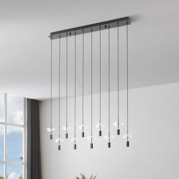 Eglo - Suspension LED sur câble 10xLED/2,6W/230V 2200/3000/4000K chrome brillant