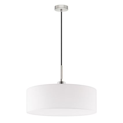 Eglo - Suspension LED sur câble TUNJA 1xE27/60W/230V blanche