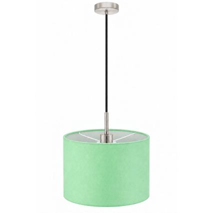 Eglo - Suspension LED sur câble TUNJA 1xE27/60W/230V Ø 20 cm vert/noir