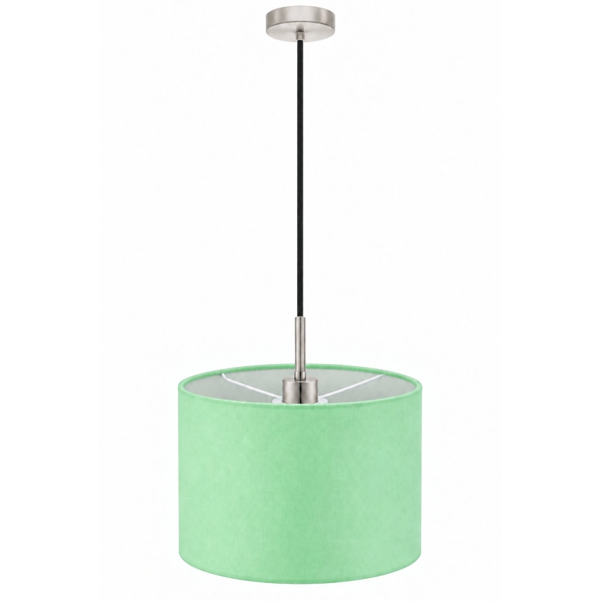 Eglo - Suspension LED sur câble TUNJA 1xE27/60W/230V Ø 20 cm vert/noir