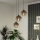 Eglo - Suspension sur câble 3xE27/60W/230V noir/beige/fumé