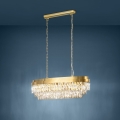 Eglo - Suspension sur chaîne 10xE14/40W/230V dorée