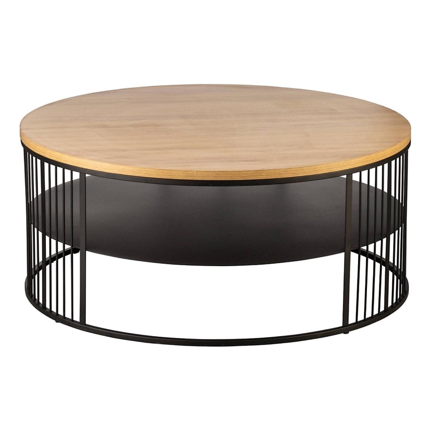 Eglo - Table basse 36x80 cm marron/noir - FSC certifié