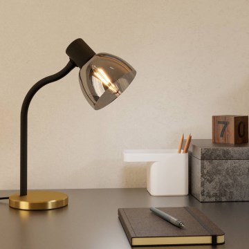 Eglo - Tafellamp 1xE14/25W/230V goud/zwart
