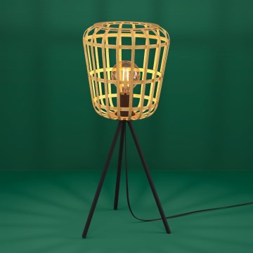 Eglo - Tafellamp 1xE27/40W/230V bamboe