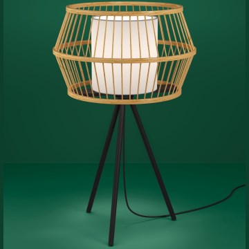 Eglo - Tafellamp 1xE27/40W/230V bamboe