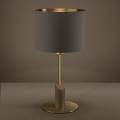 Eglo - Tafellamp 1xE27/40W/230V bruin/goud