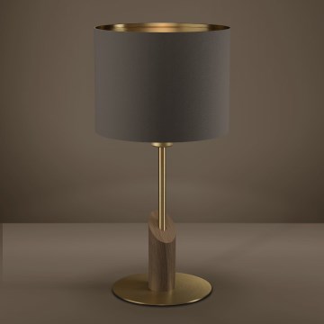 Eglo - Tafellamp 1xE27/40W/230V bruin/goud